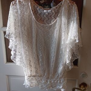 Lavish White Lace Blouse